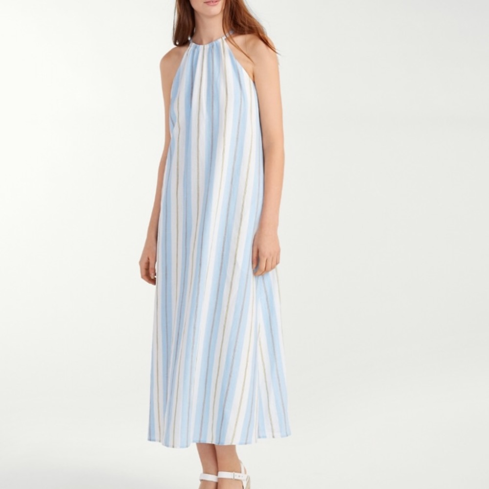 Tommy Bahama Chappel Striped Halter Maxi Dress